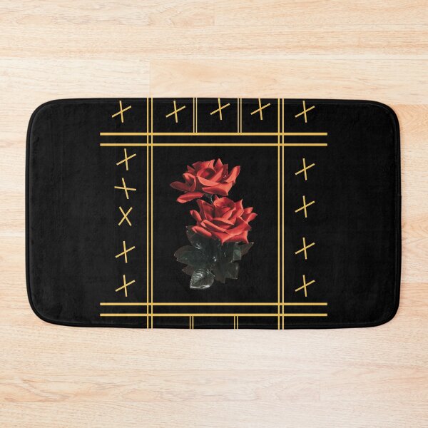 Item preview, Horizontal Vertical Lines with Red Roses designed and sold by sirrab.