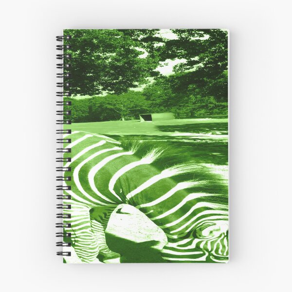 Item preview, Zebra Animal  Grazing at Wild Exotic Animal Safari Park Pine Mountain Georgia Luminous Tinted Green Forest Background designed and sold by NadeenInspires.
