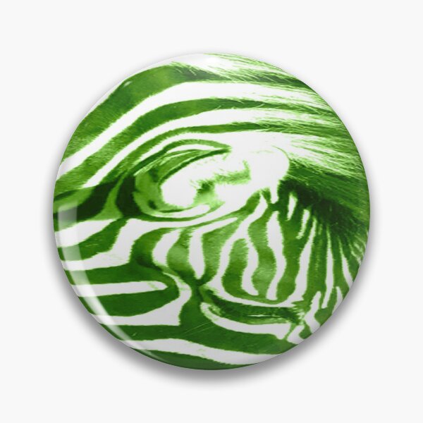 Item preview, Zebra Animal  Grazing at Wild Exotic Animal Safari Park Pine Mountain Georgia Luminous Tinted Green Forest Background designed and sold by NadeenInspires.