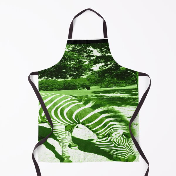 Item preview, Zebra Animal Grazing at Wild Exotic Animal Safari Park Pine Mountain Georgia Luminous Tinted Green Forest Background designed and sold by NadeenInspires.