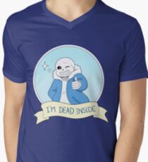 Undertale - Sans "I'm Dead Inside" Men's V-Neck T-Shirt