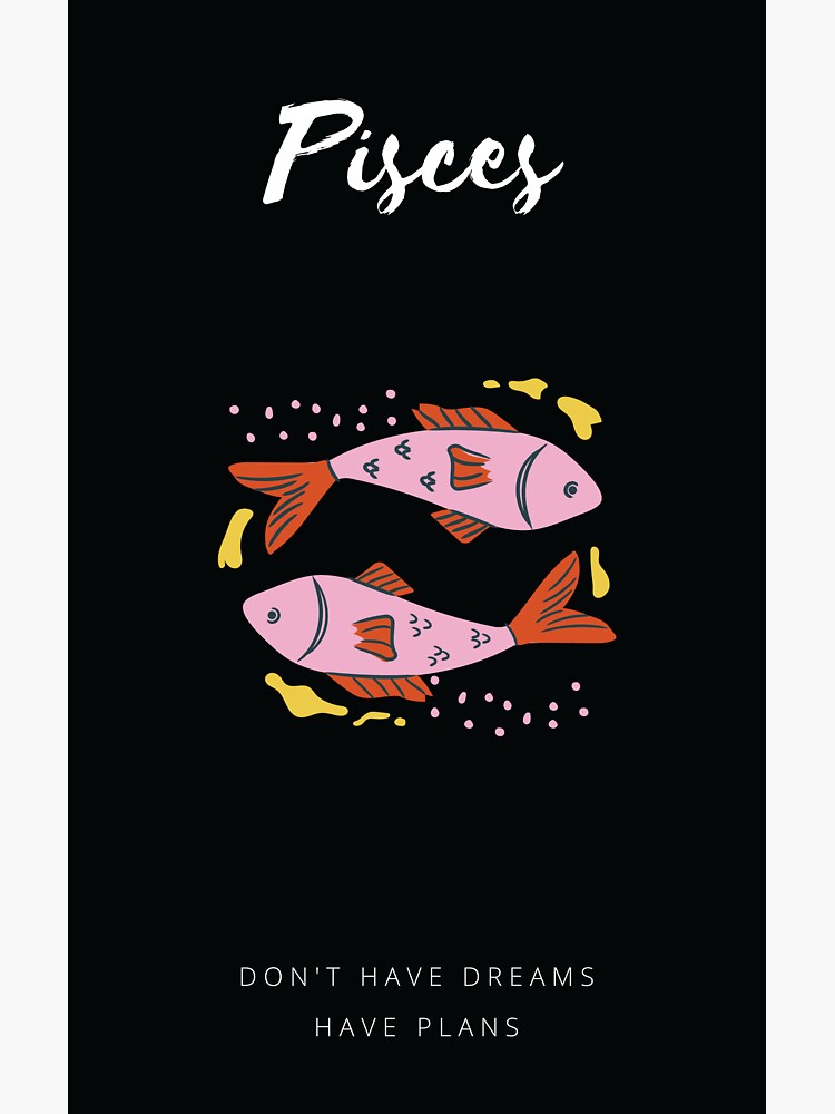 "Pisces Astrology Motivational Poster Quote" Sticker by verabird