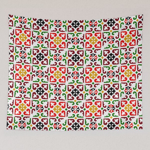 Item preview, Patchwork Design, colorful tile pattern , Red designed and sold by ohaniki.