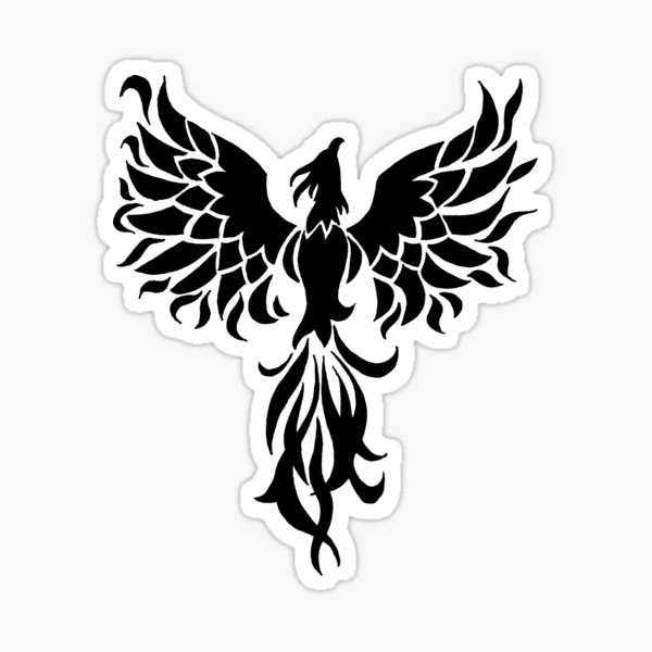 Tribal Witchcraft With Phoenix And Semi Colon Tattoo Idea