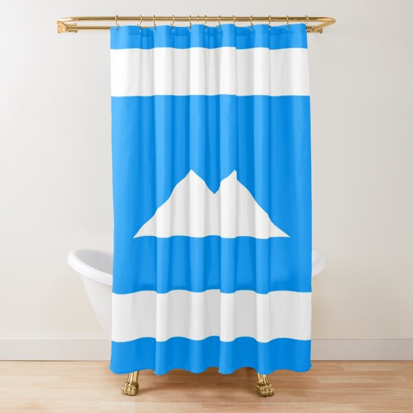 Ethnic flag of the Balkar and Karachay peoples Shower Curtain