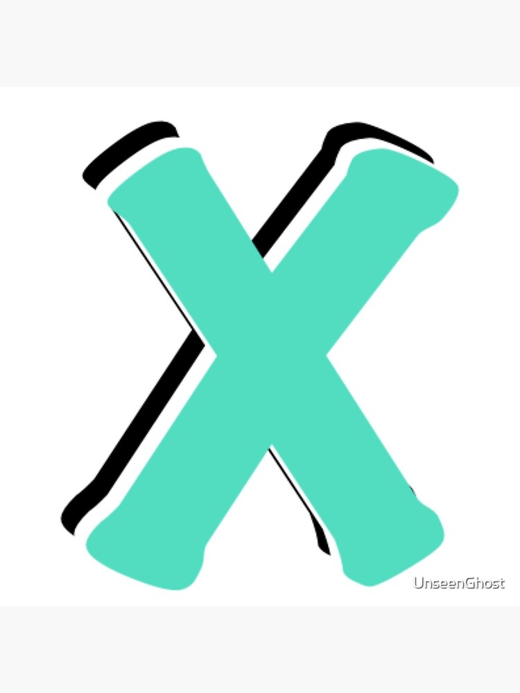 letter-x-poster-for-sale-by-unseenghost-redbubble