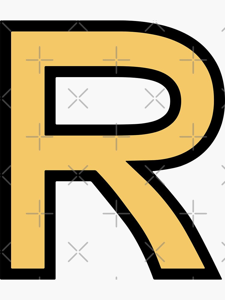 Funky Yellow Letter R Sticker By Thespot Redbubble