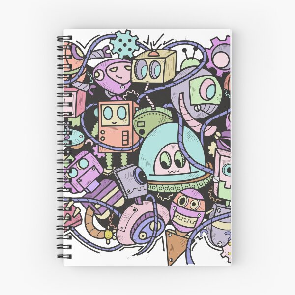 Item preview, Fiesta de robots designed and sold by gramat2021.