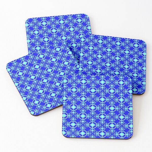 Item preview, Bold Blue Retro Maximalist Style Pattern designed and sold by Giftables.