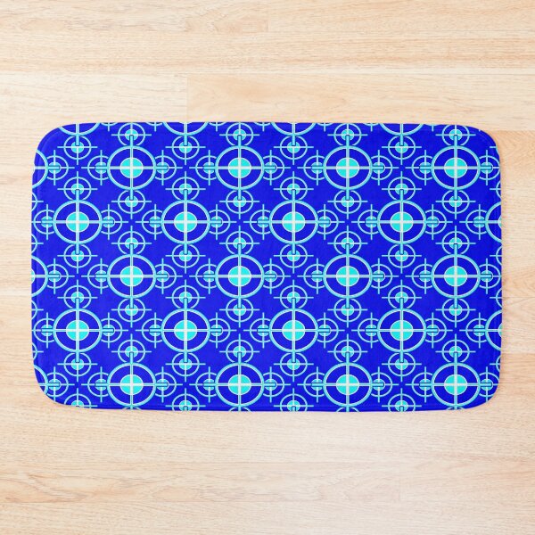 Item preview, Bold Blue Retro Maximalist Style Pattern designed and sold by Giftables.