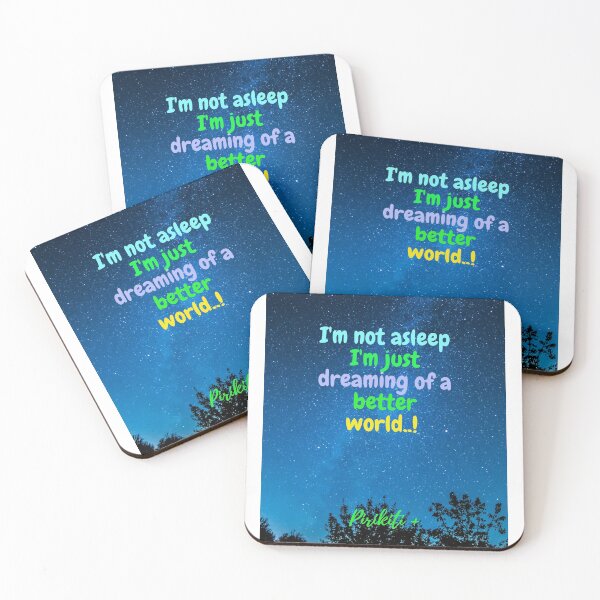 Item preview, I'm not asleep ... I'm just dreaming of a better world ..! designed and sold by pirikiti64-.