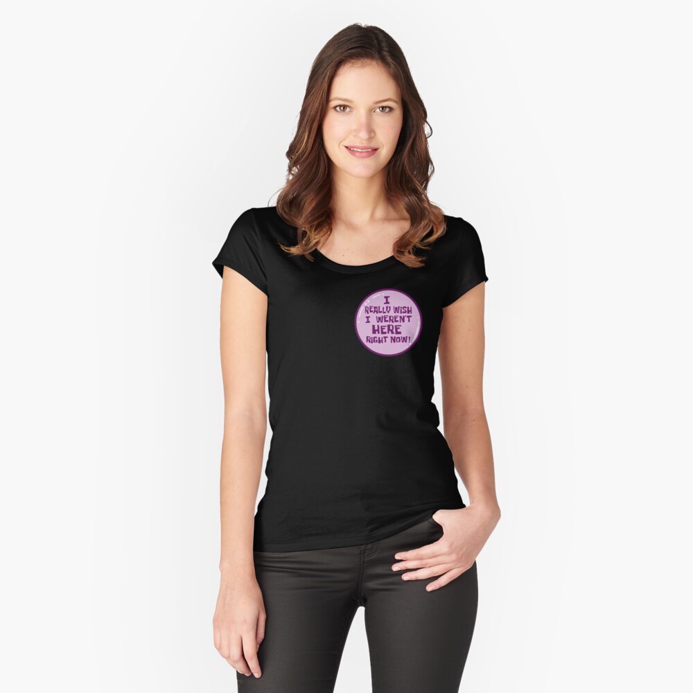 Item preview, Fitted Scoop T-Shirt designed and sold by misterspotswood.