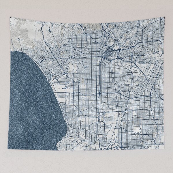 Item preview, Los Angeles City Map of California, USA - Coastal designed and sold by deMAP.