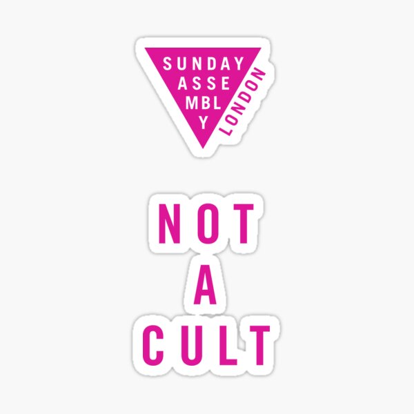Not a Cult- Pink Sticker