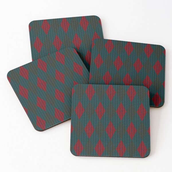 Item preview, Classic Blue Black Red Argyle Redefined designed and sold by vortexatelier.