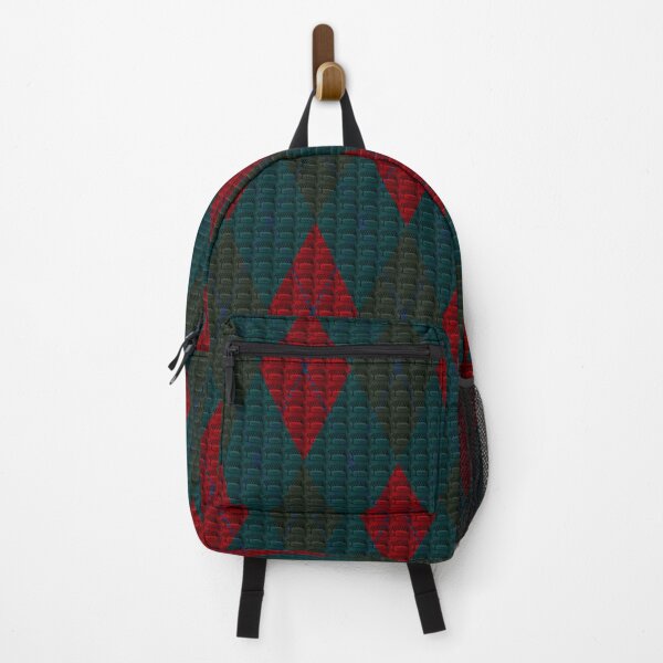 Item preview, Classic Blue Black Red Argyle Redefined designed and sold by vortexatelier.