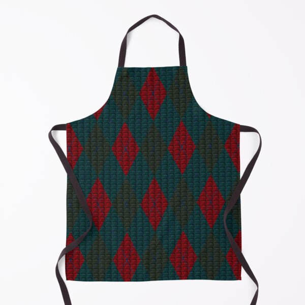 Item preview, Classic Blue Black Red Argyle Redefined designed and sold by vortexatelier.