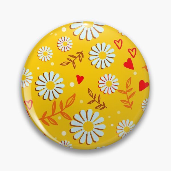 Item preview, Sunny yellow flower pattern designed and sold by DeliriousSteve.