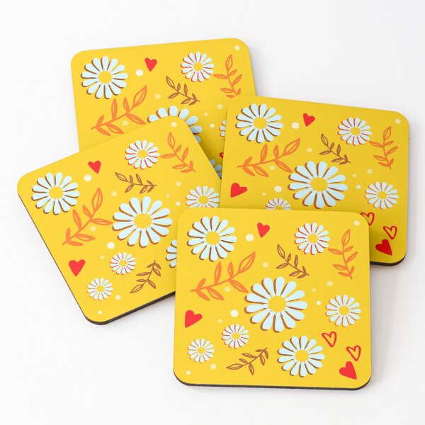 Item preview, Sunny yellow flower pattern designed and sold by DeliriousSteve.