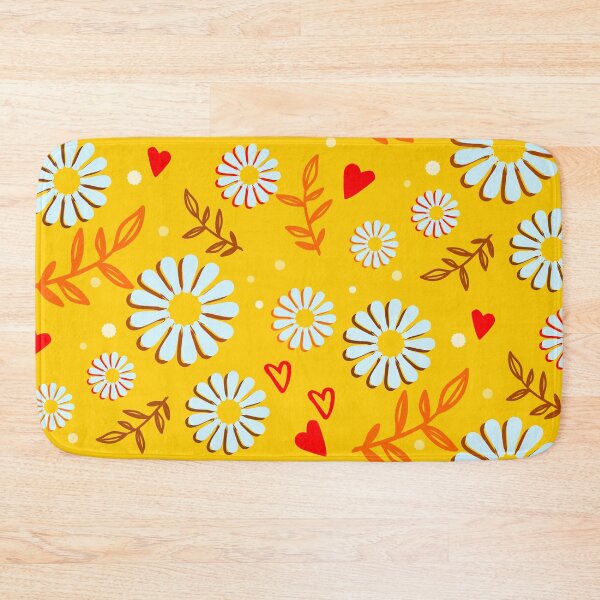 Item preview, Sunny yellow flower pattern designed and sold by DeliriousSteve.