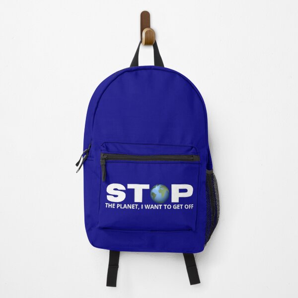 Item preview, STOP the Planet I want to get off WHT Funny Humor Trendy Minimalist designed and sold by WearWolfDesigns.