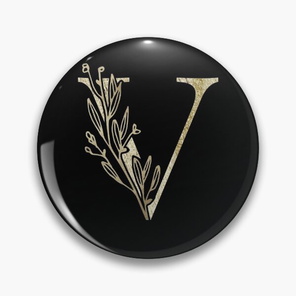 Item preview, V Golden Letter designed and sold by HintofNature.