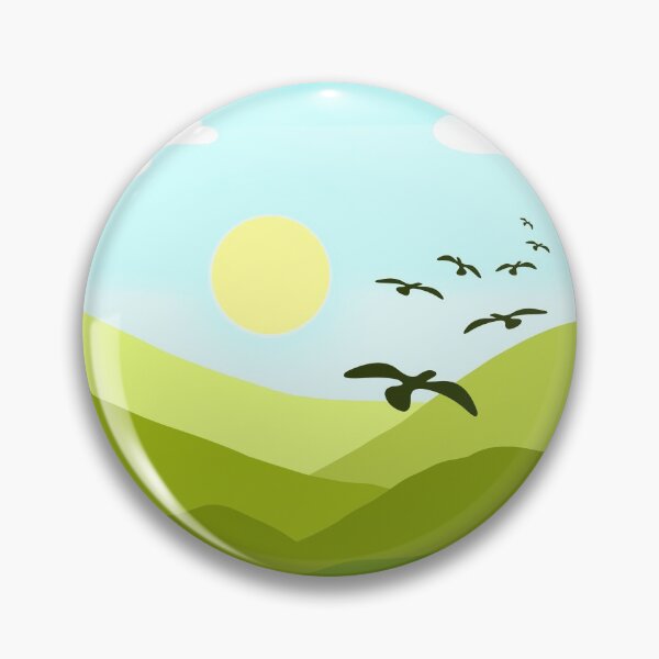 Item preview, Flying Birds Over the Mountains designed and sold by benznest.