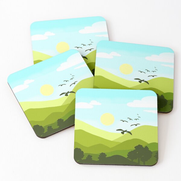Item preview, Flying Birds Over the Mountains designed and sold by benznest.