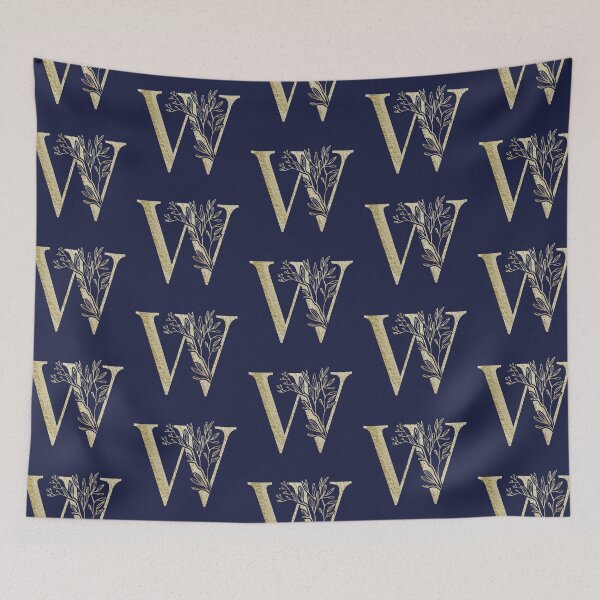 Item preview, W Golden Letter designed and sold by HintofNature.