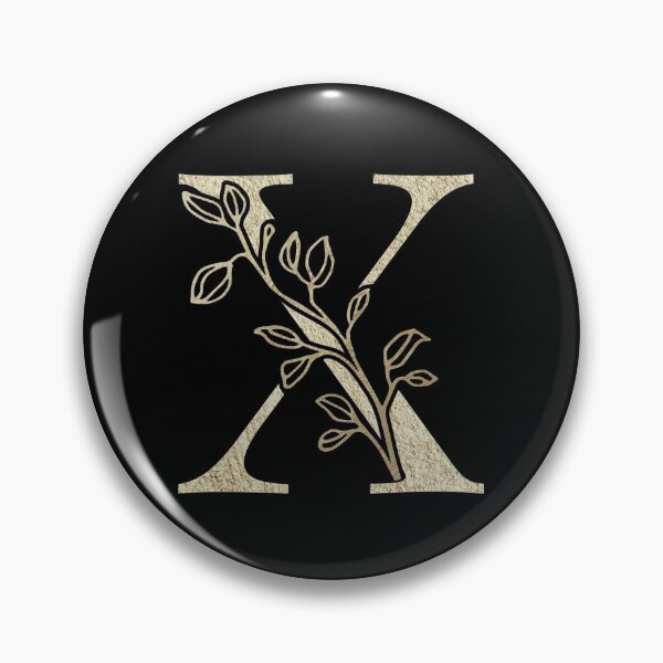 Item preview, X Golden Letter designed and sold by HintofNature.