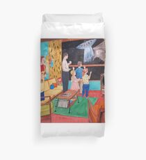 UFO in the 50s Duvet Cover
