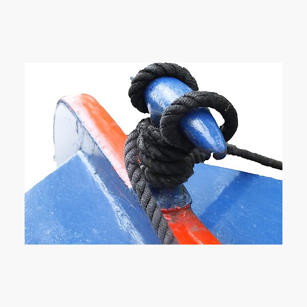 Rope on a narrowboat Photographic Print
