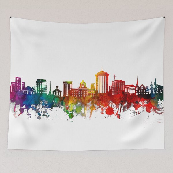 Item preview, montgomery skyline watercolor designed and sold by BekimART2.