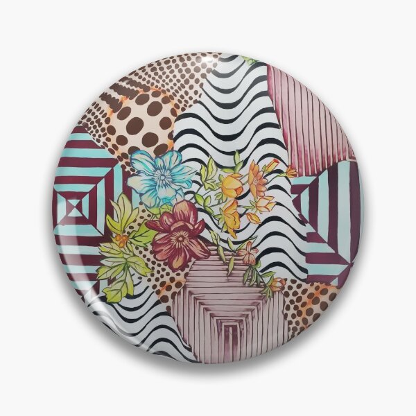 Item preview, Floral And Geometrical Hand Paint Design  designed and sold by HiraSheikh.