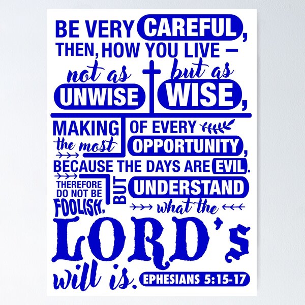 Item preview, Ephesians 5:15-17 designed and sold by plushism.