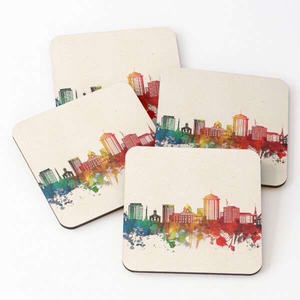 Item preview, montgomery skyline watercolor 2 designed and sold by BekimART2.