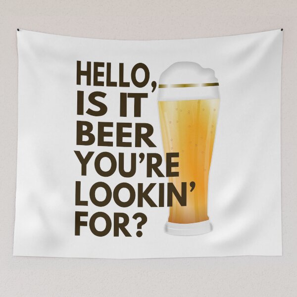 Item preview, Beer Song Lyric Pun designed and sold by MoonsmileProd.