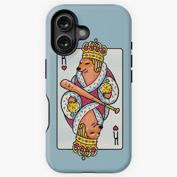 Item preview, Cheems - The King 2 | King of Hearts Playing Card | Shibe | Shiba Inu Wacky and Uncharacteristic | Cheemzilla | Baseball Bat | Ironic Dank Meme Bonk designed and sold by Any Color Designs.
