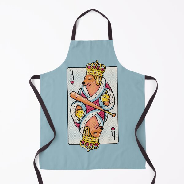 Item preview, Cheems - The King 2 | King of Hearts Playing Card | Shibe | Shiba Inu Wacky and Uncharacteristic | Cheemzilla | Baseball Bat | Ironic Dank Meme Bonk designed and sold by Any Color Designs.