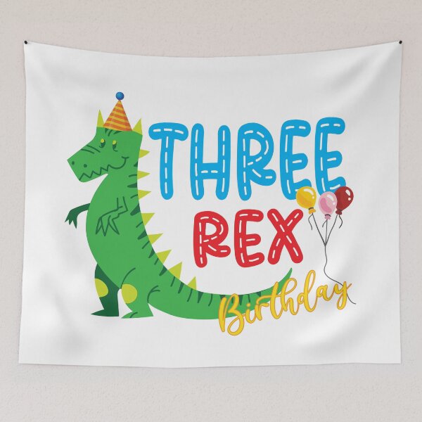 Item preview, Three Rex birthday (3rd birthday) designed and sold by Studio624.