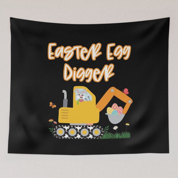 Item preview, Easter Egg Digger - Easter Egg Search With Tractor designed and sold by maddinstgt.