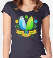 Trust NO One Budgerigars Women's Fitted Scoop T-Shirt