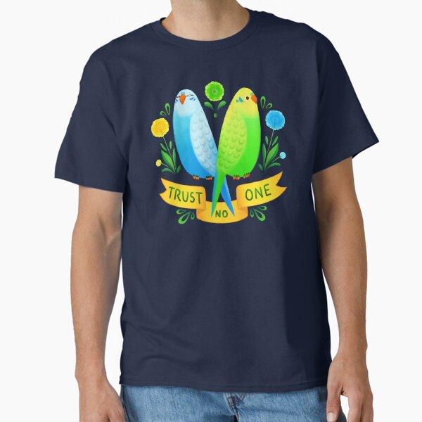 Item preview, Trust NO One Budgerigars designed and sold by ginkoseed.