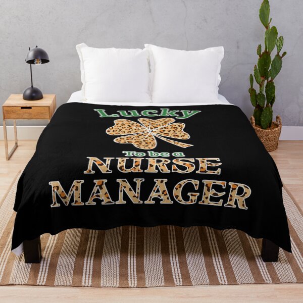 Item preview, Lucky To Be A Nurse Manager Leopard Lucky Clovers designed and sold by melisenda.