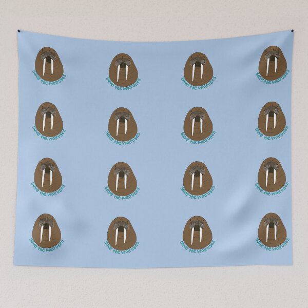 Item preview, blue version of save the walruses designed and sold by jesscallaghan.
