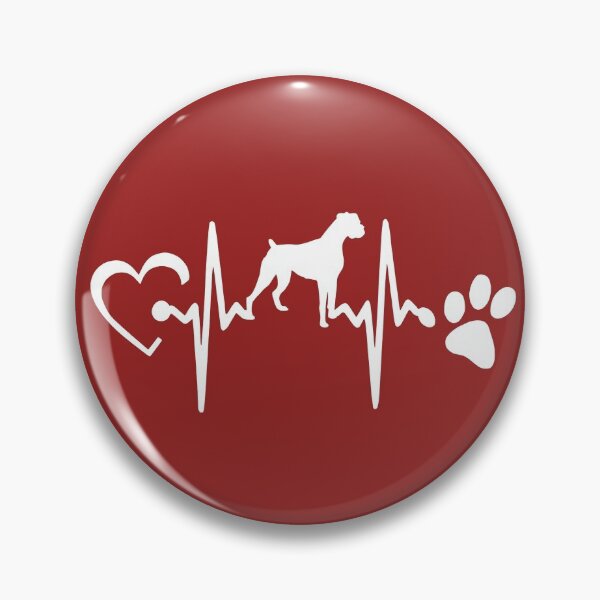 Item preview, BOXER DOG HEARTBEAT , Boxer Dog Lovers designed and sold by Mekoooo.