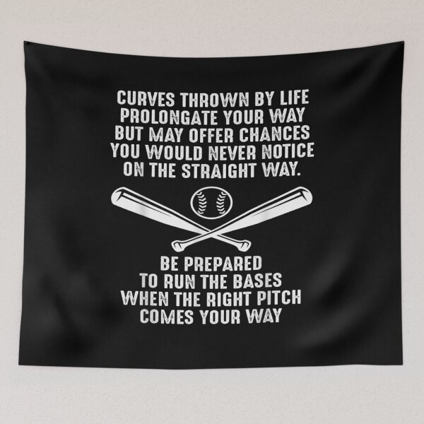 Item preview, Baseball Quote Inspired Baseball Player Related Curve Ball D  designed and sold by melisenda.