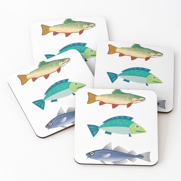 Item preview, pack of colorful 3 fishes designed and sold by Arun Fernando.