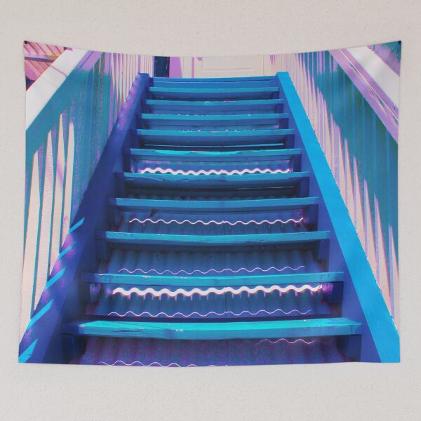 Item preview, Vibrant Wooden Condo Stairs in Poipu Kauai, Hawaii designed and sold by Bruno Beach.