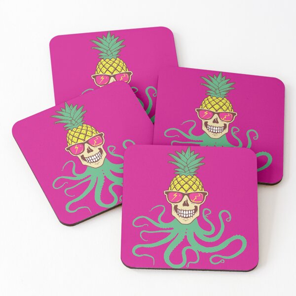 Item preview, Pineapple Octopus with funny skull head designed and sold by My-Queens-Store.